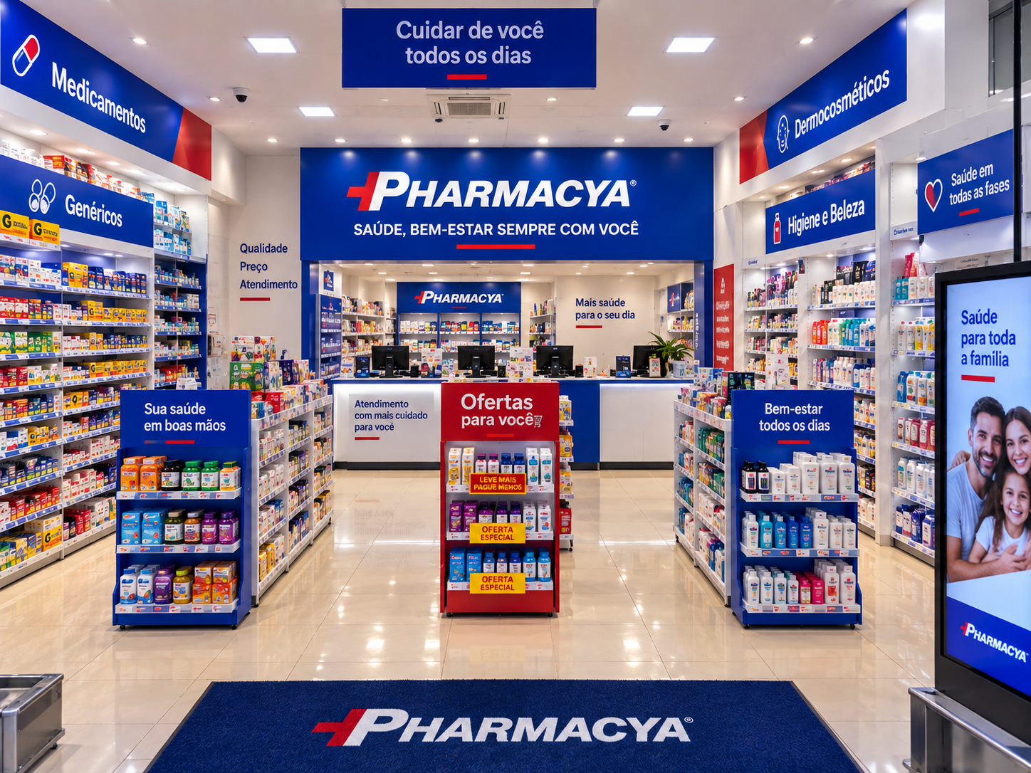 Área interna da Pharmacya 40 em Viamópolis Viamão RS